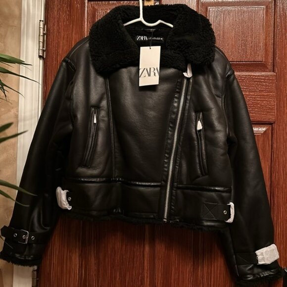 ZARA DOUBLE-SIDED BELTED JACKET - Picture 13 of 16